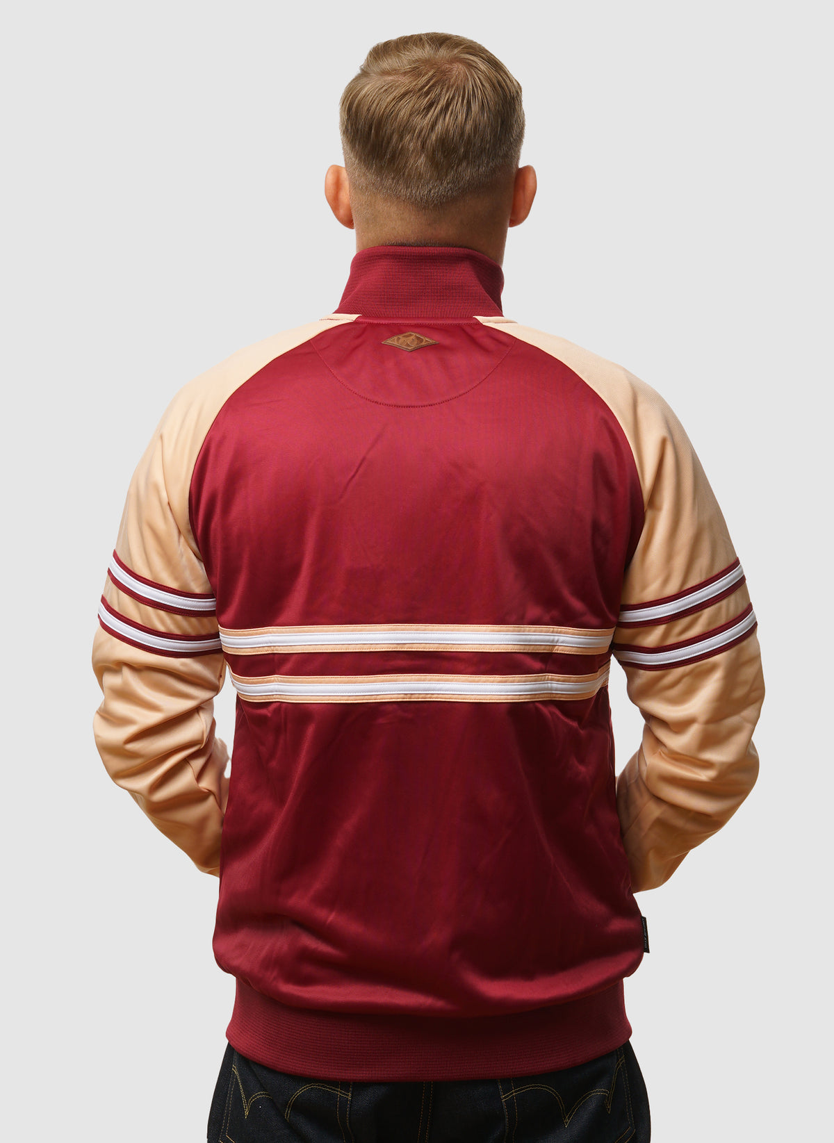 DMWU Tracktop - Burgundy/Peach