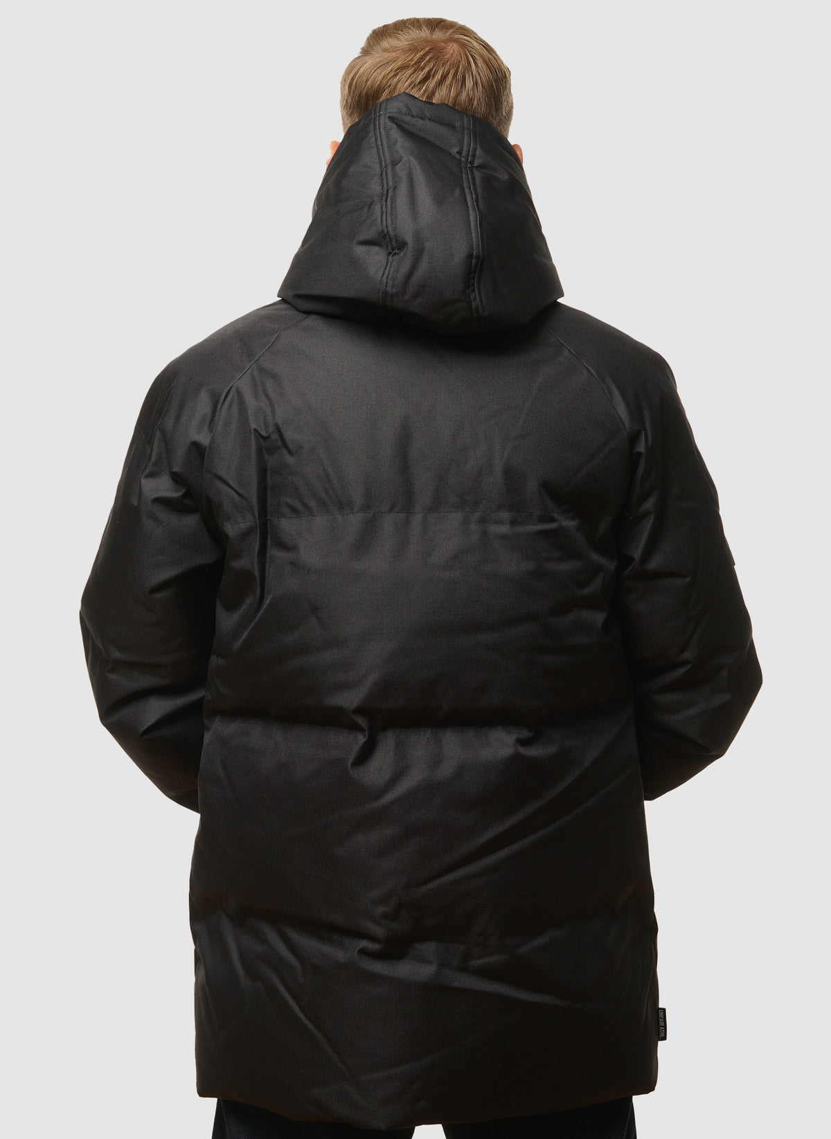 Curved Winter Jacket - Black