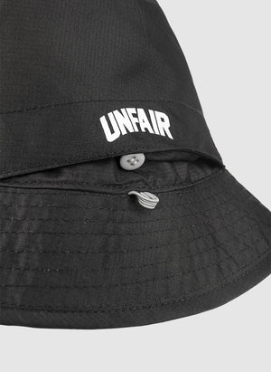 Unfair Reversible Pocket Bucket Hat - Black/Silver