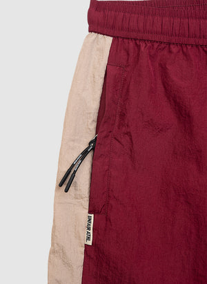 Elementary Crushed Shorts - Burgundy