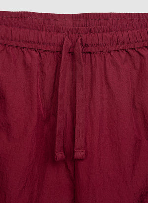 Elementary Crushed Shorts - Burgundy