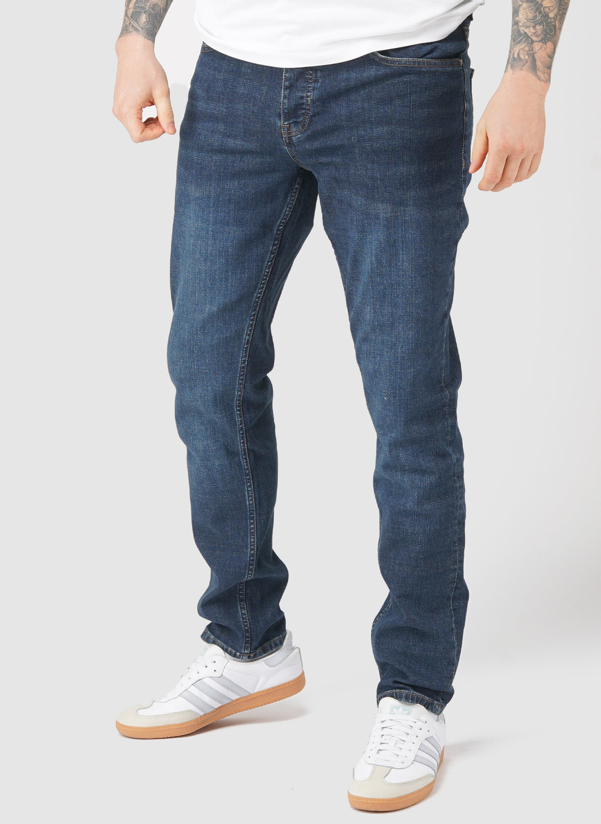 Tapered Fit Jeans - Dark Vintage