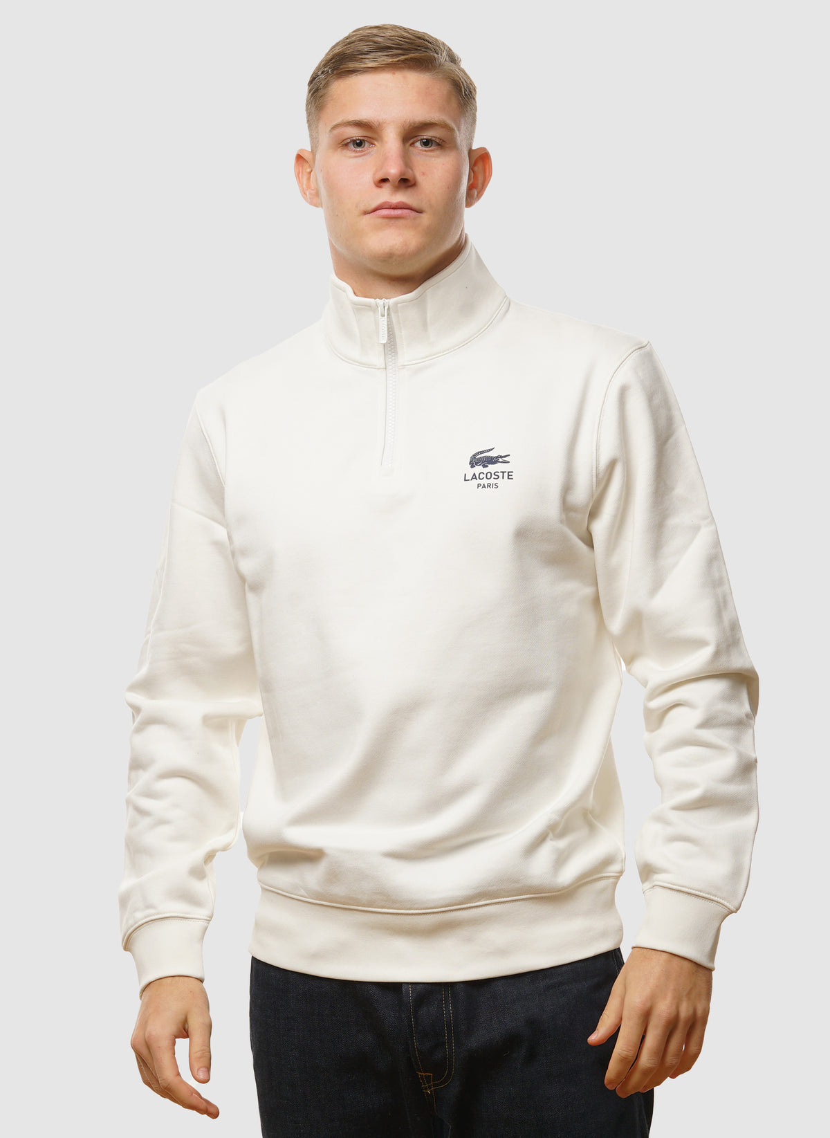 Half Zip Paris Sweatshirt  - Flour