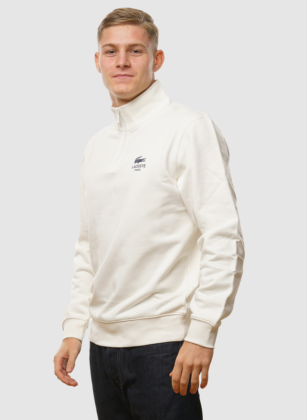 Half Zip Paris Sweatshirt  - Flour