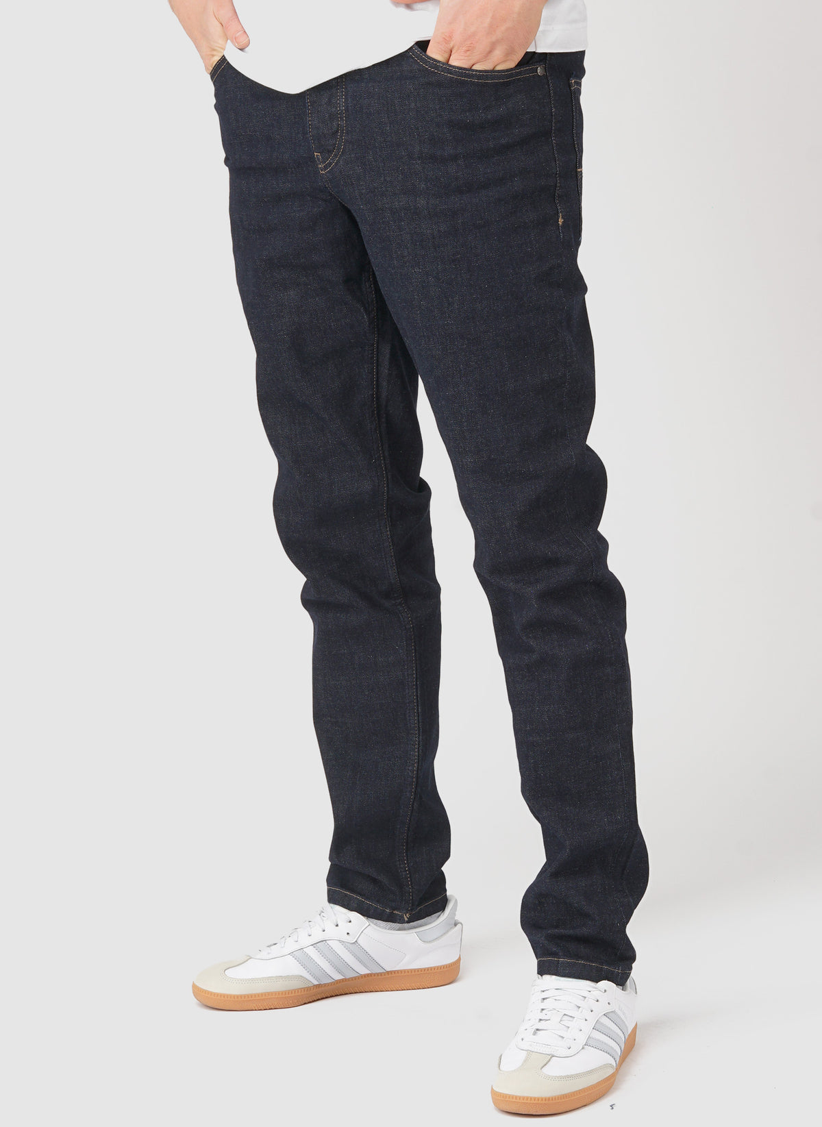 Tapered Fit Jeans - Dark Rinsed