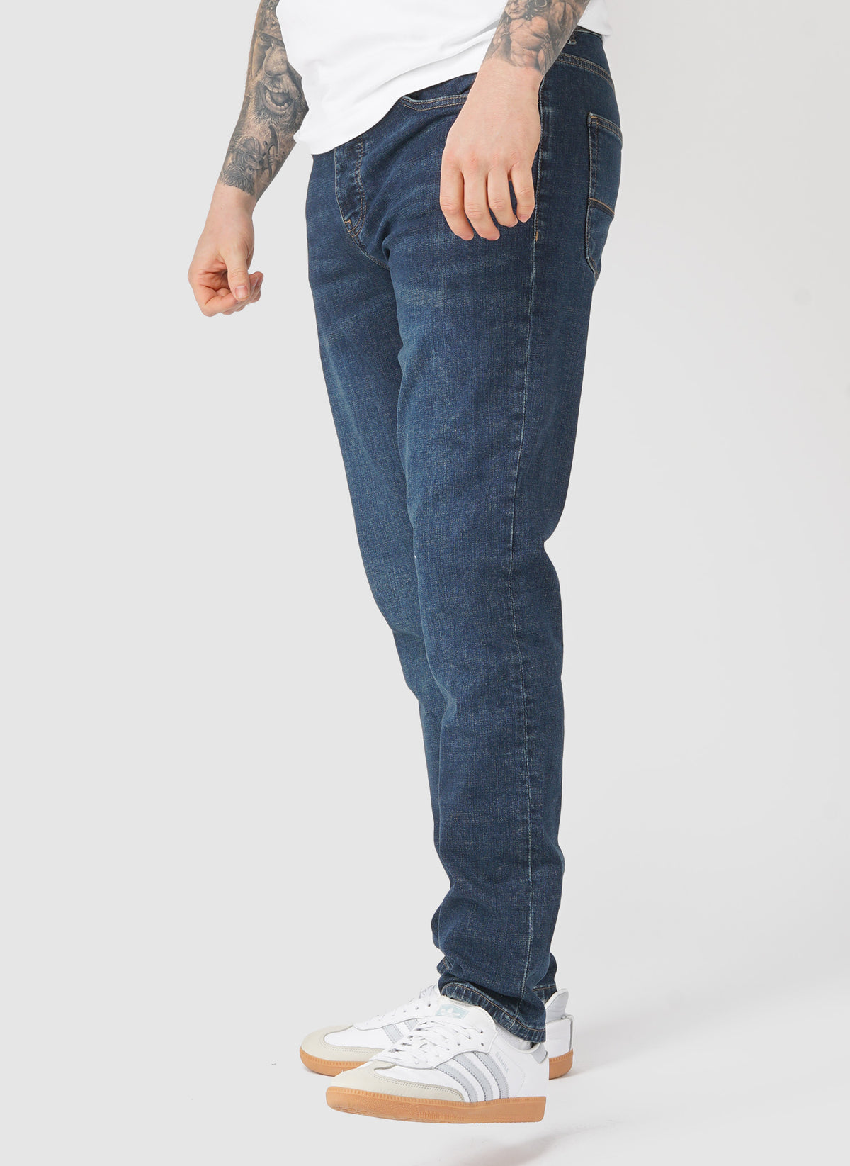 Tapered Fit Jeans - Dark Vintage