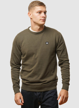 Solace Knitted Sweatshirt - Castle Green