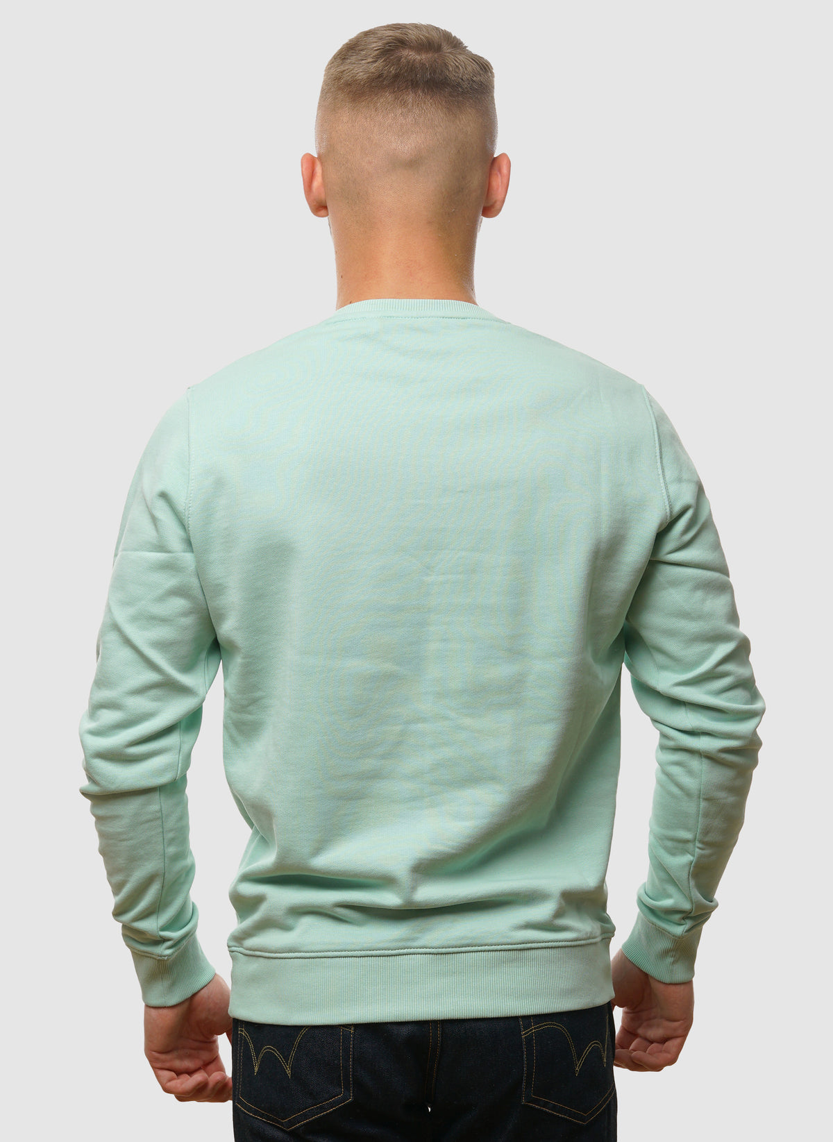 Crew Neck Sweatshirt - Turquoise Shadow