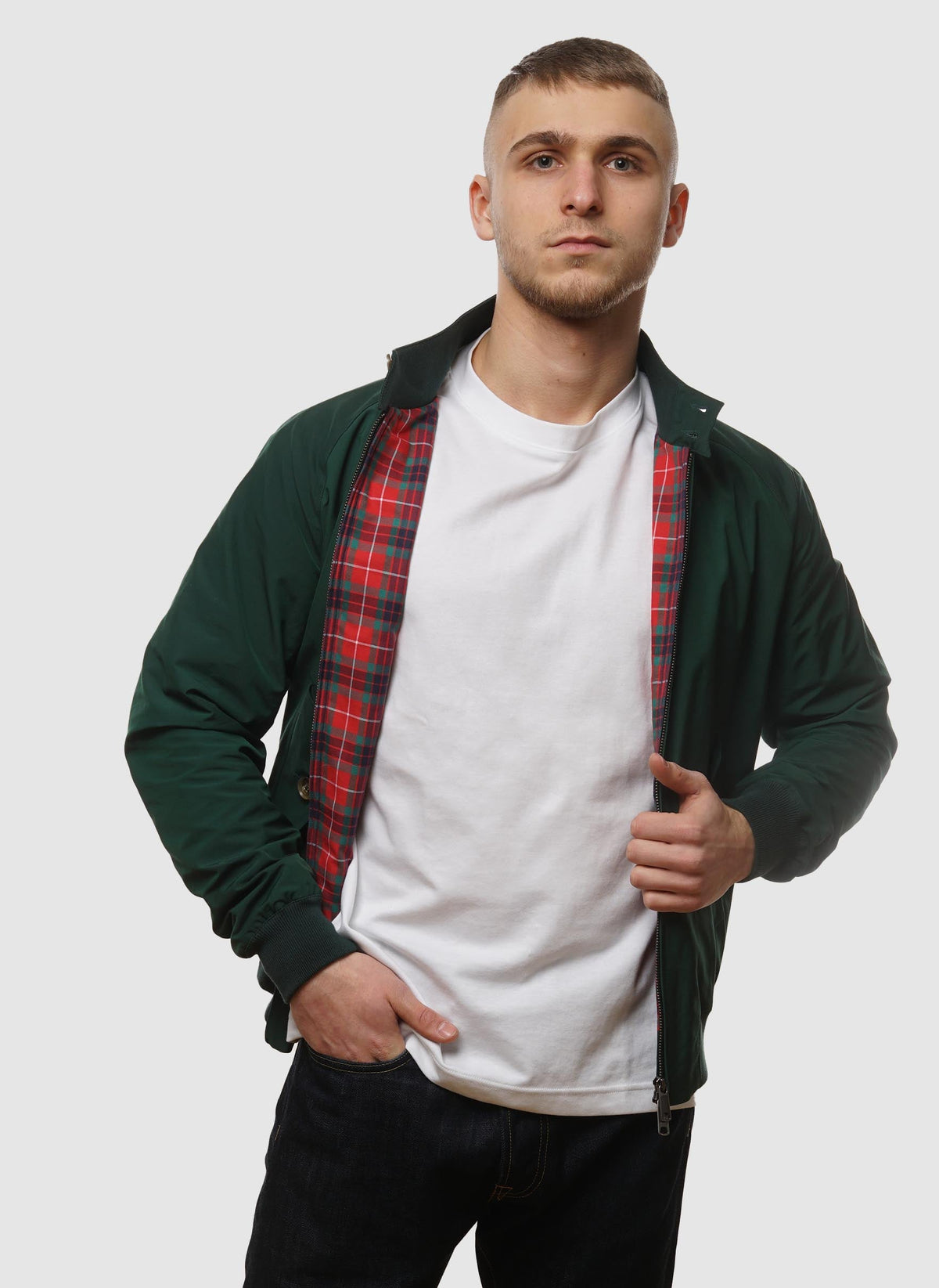 G9 Classic Harrington Jacket - Racing Green-TSD - Jacken-4