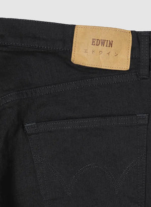 Regular Tapered Stretch Denim - Black Rinsed-TSD - Hosen-5