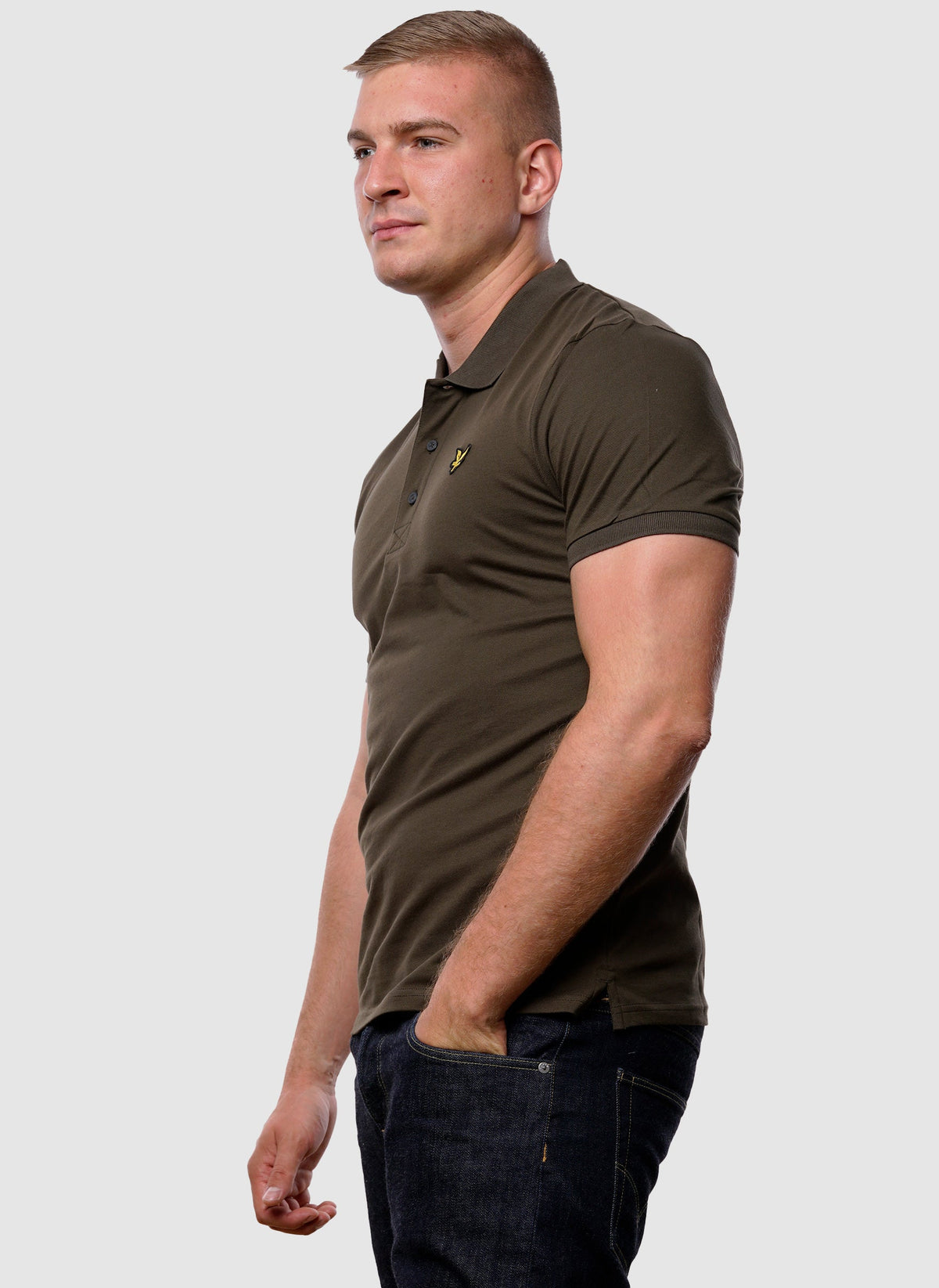 Plain Poloshirt - Olive-TSD - Polo Shirts-2