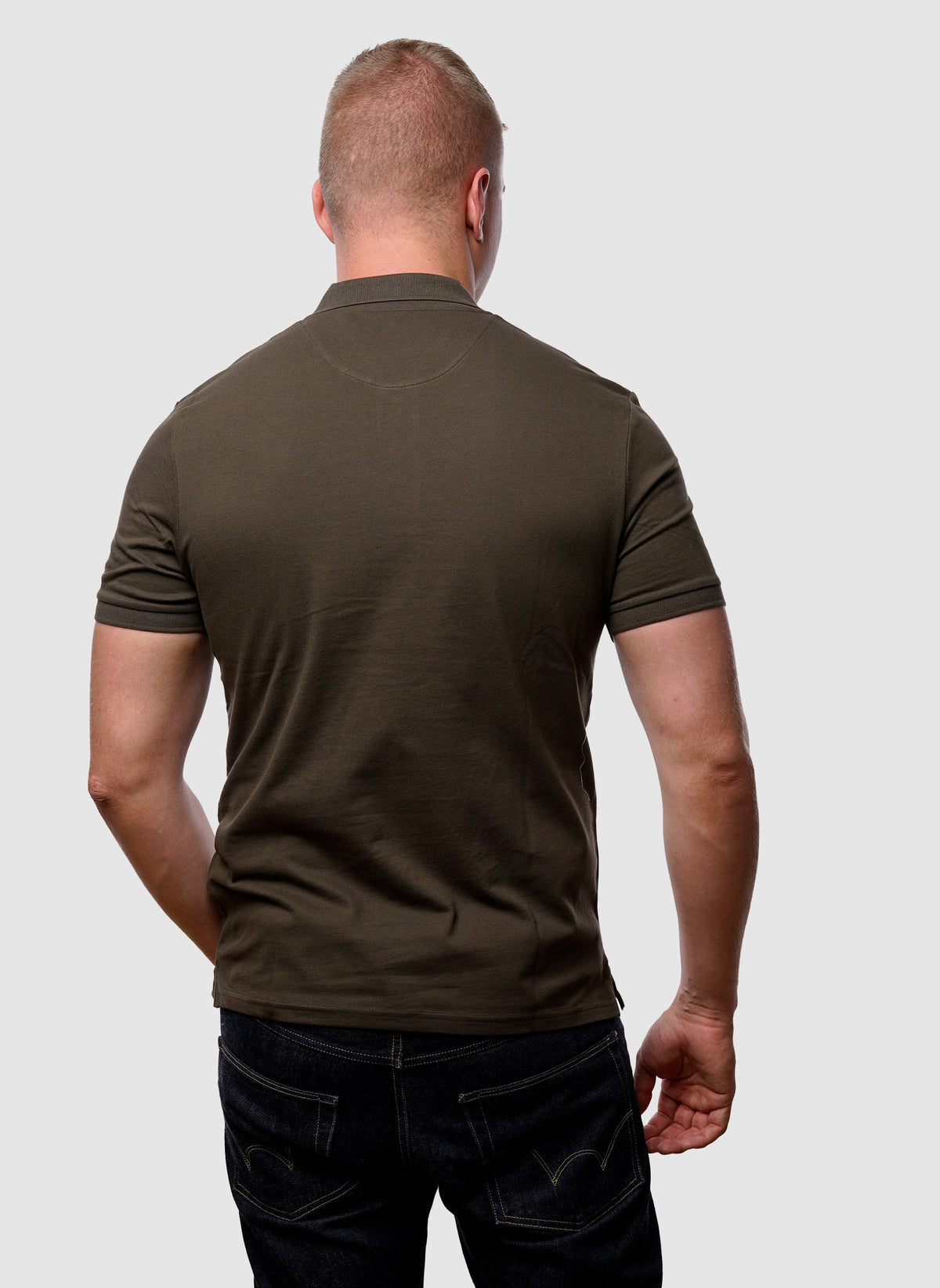 Plain Poloshirt - Olive-TSD - Polo Shirts-3